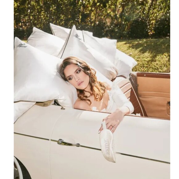 Slip Wedding “Just Married” 100% Silk Queen Pillowcase Set of 2 Bridal Gift - Picture 15 of 16